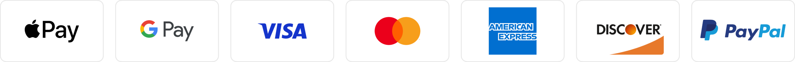 Accepted payment methods